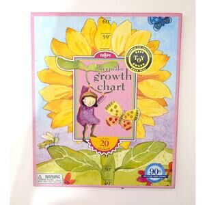eeBoo Grow Like a Sunflower Keepsake Growth Chart & Stickers Unused